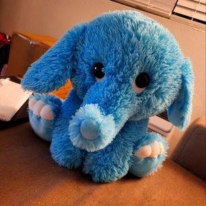 Blue elephant stuffed animal